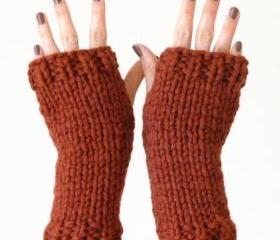 Chunky fingerless mitts / gloves